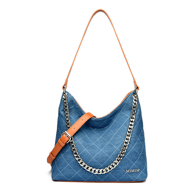 Chain Shopping Large Capacity One Shoulder Tote Bag