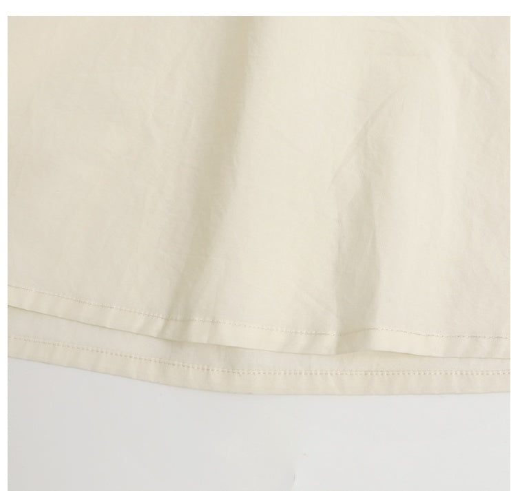 Spring New Bubble Sleeve Drawstring Dress