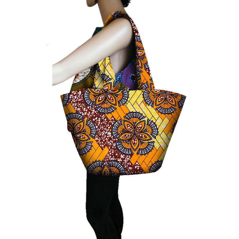 Batik print handbag