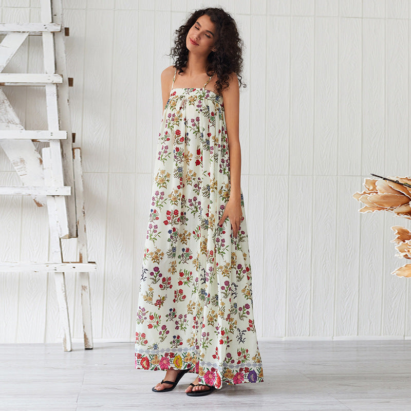 Baggy Floral Print Dress