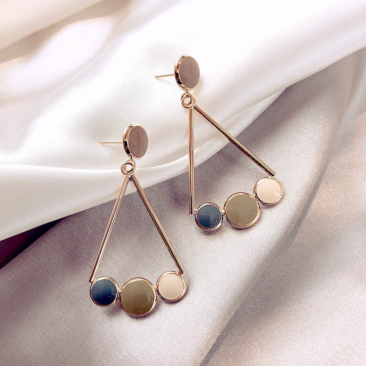 Earrings Stud Earrings Personality Tassel Wild Long Silver Pin Earrings