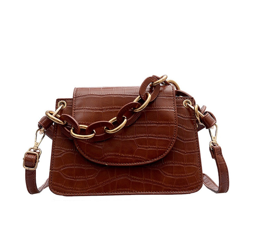 Crossbody shoulder bag small square bag