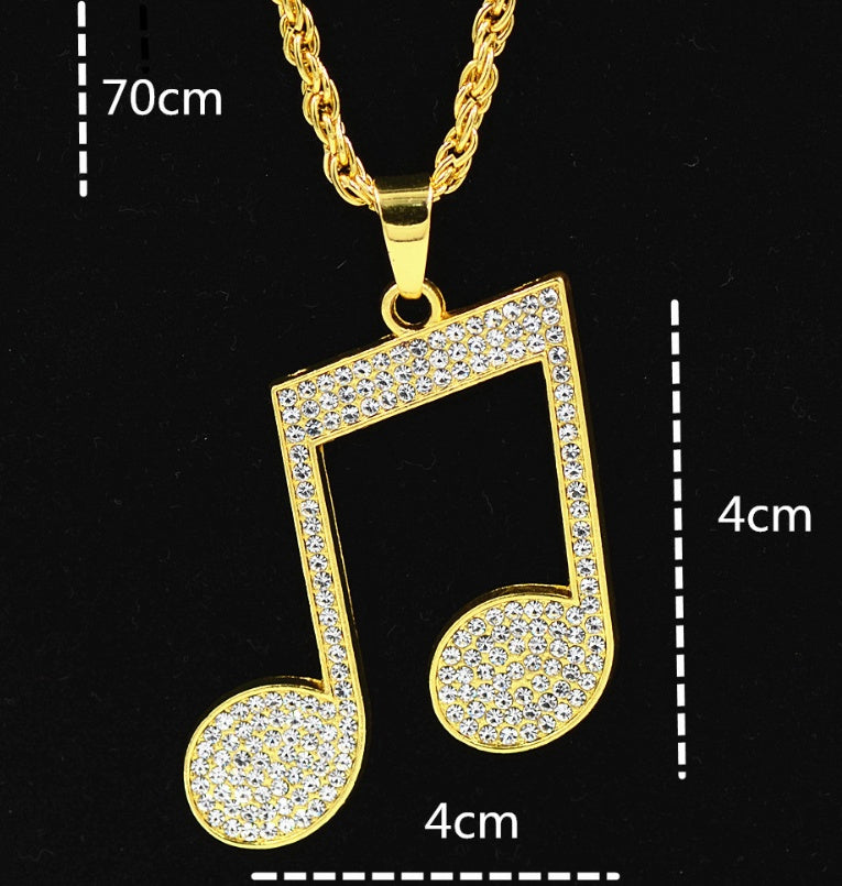 Note necklace pendant