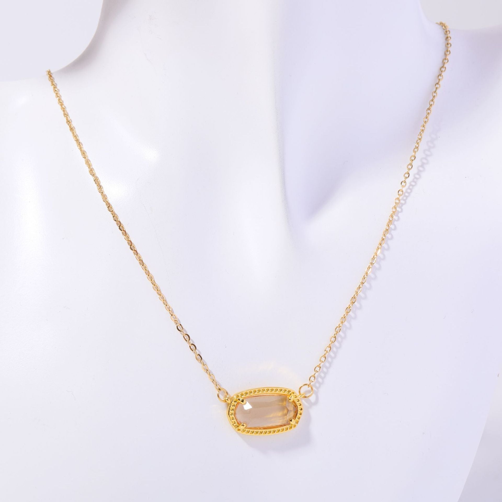 Natural Stone 12 Birthstones Necklace