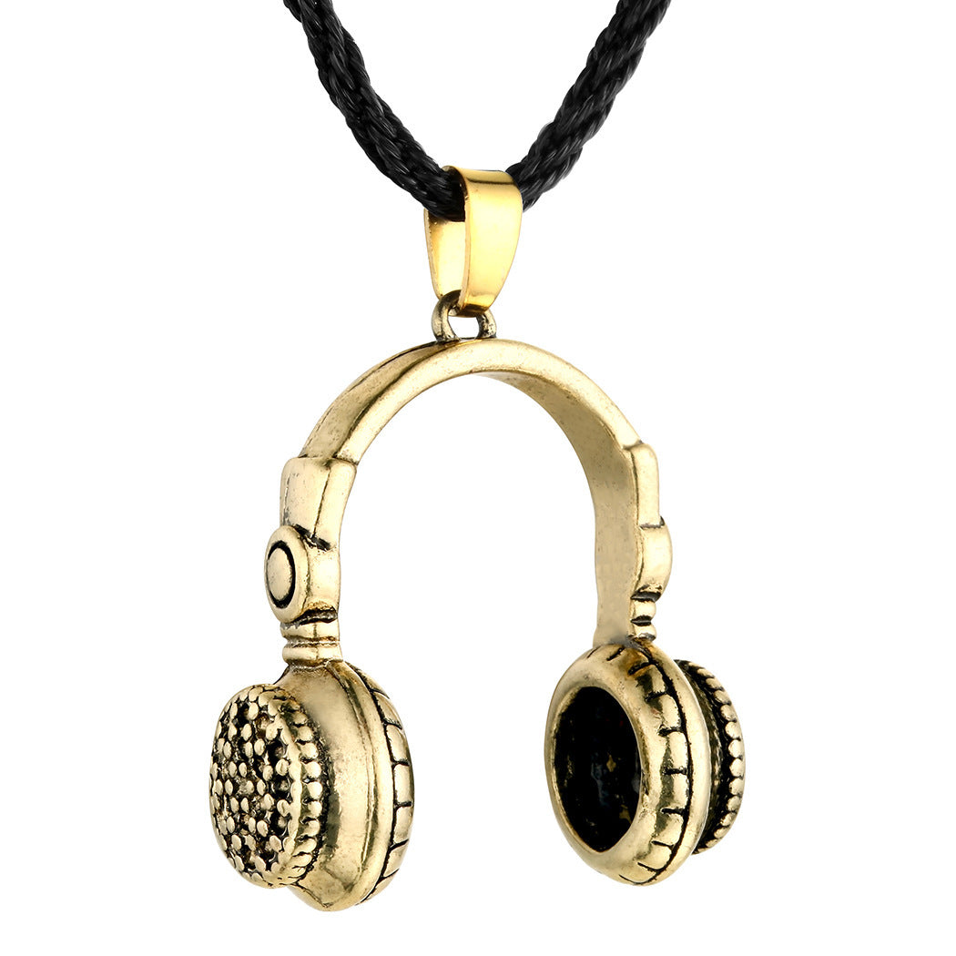 Men's Slavic Punk Necklace Accessories Earphone Necklace