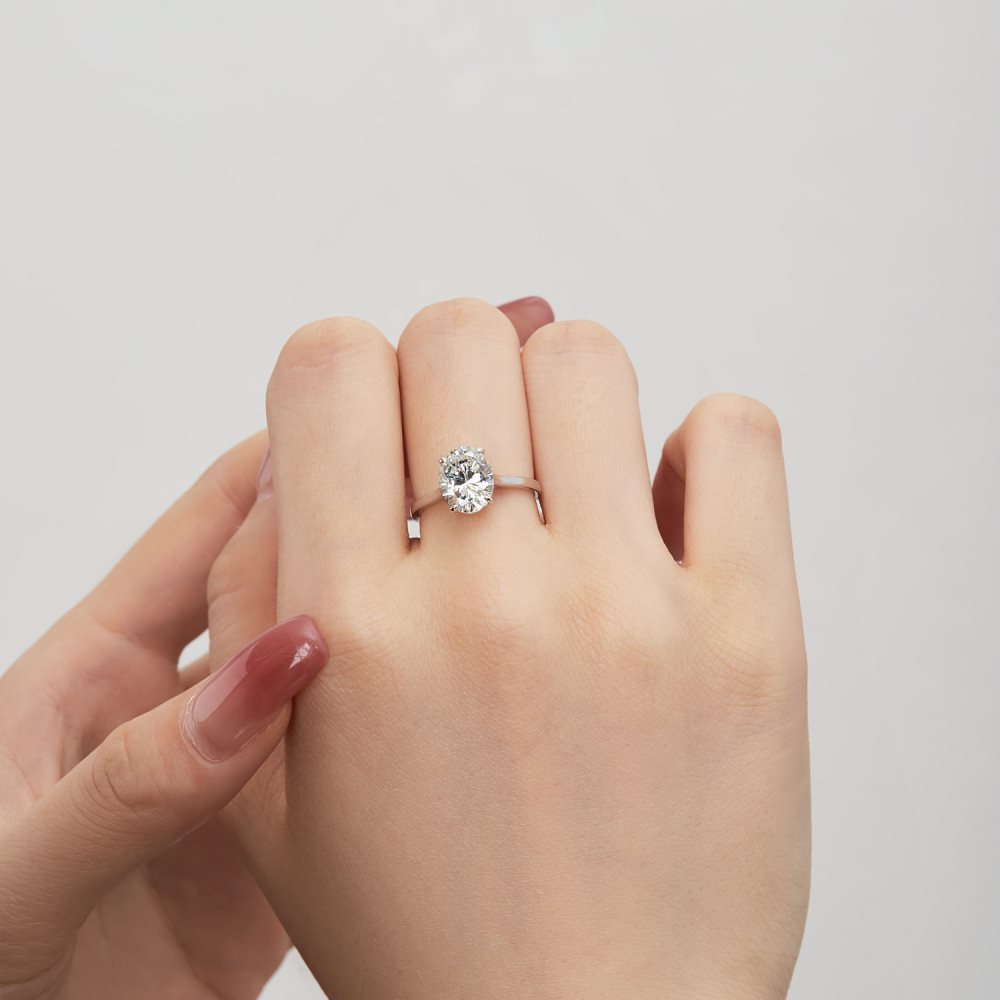 S925 Sterling Silver 5A Zircon Ring For Women