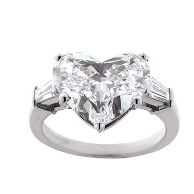 Peach Heart Diamond Ring