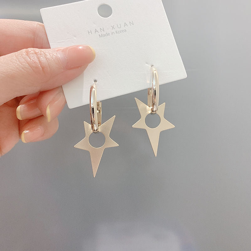 Earrings Stud Earrings Personality Tassel Wild Long Silver Pin Earrings