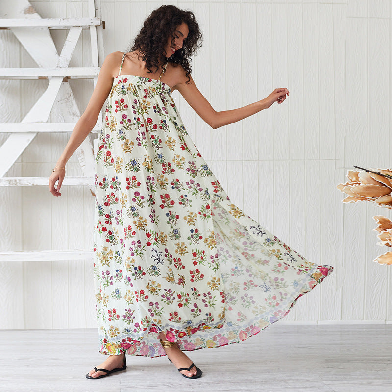 Baggy Floral Print Dress