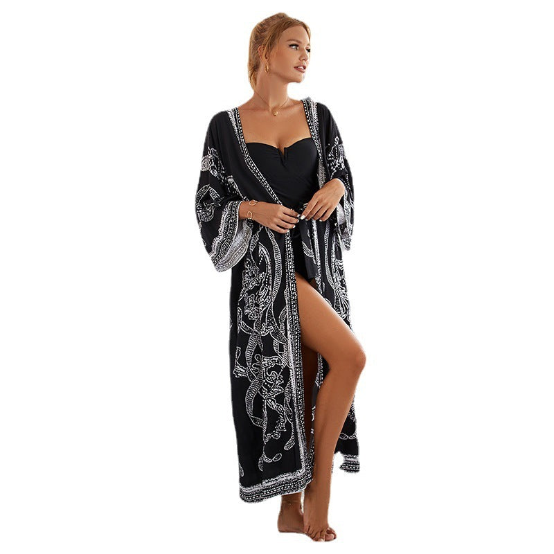 New Style Beach Printed Swimsuit Cover Ups