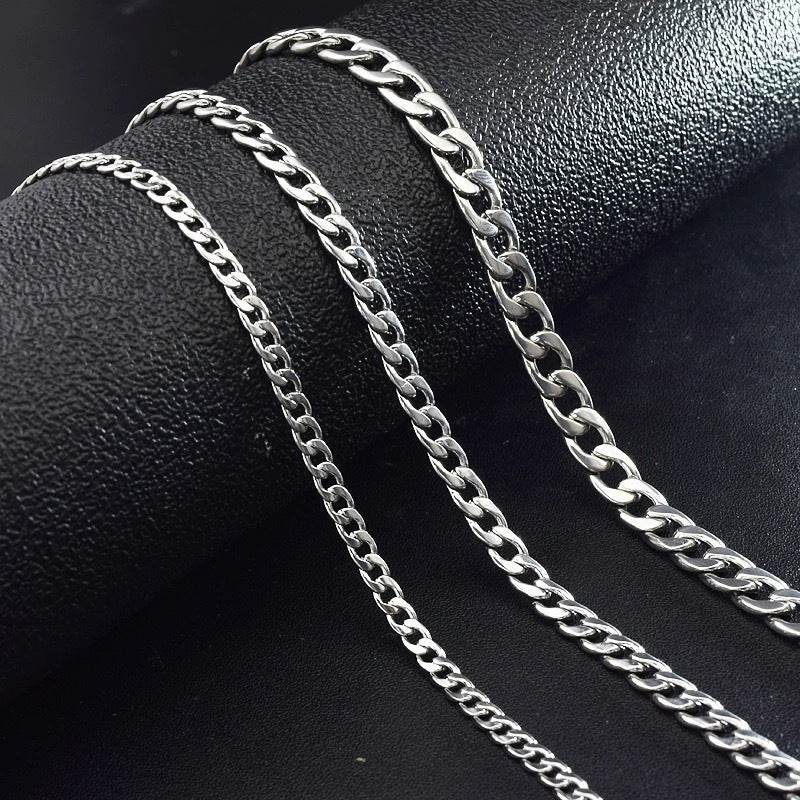 Men And Women Couple Style Stainless Steel Necklace Bracelet