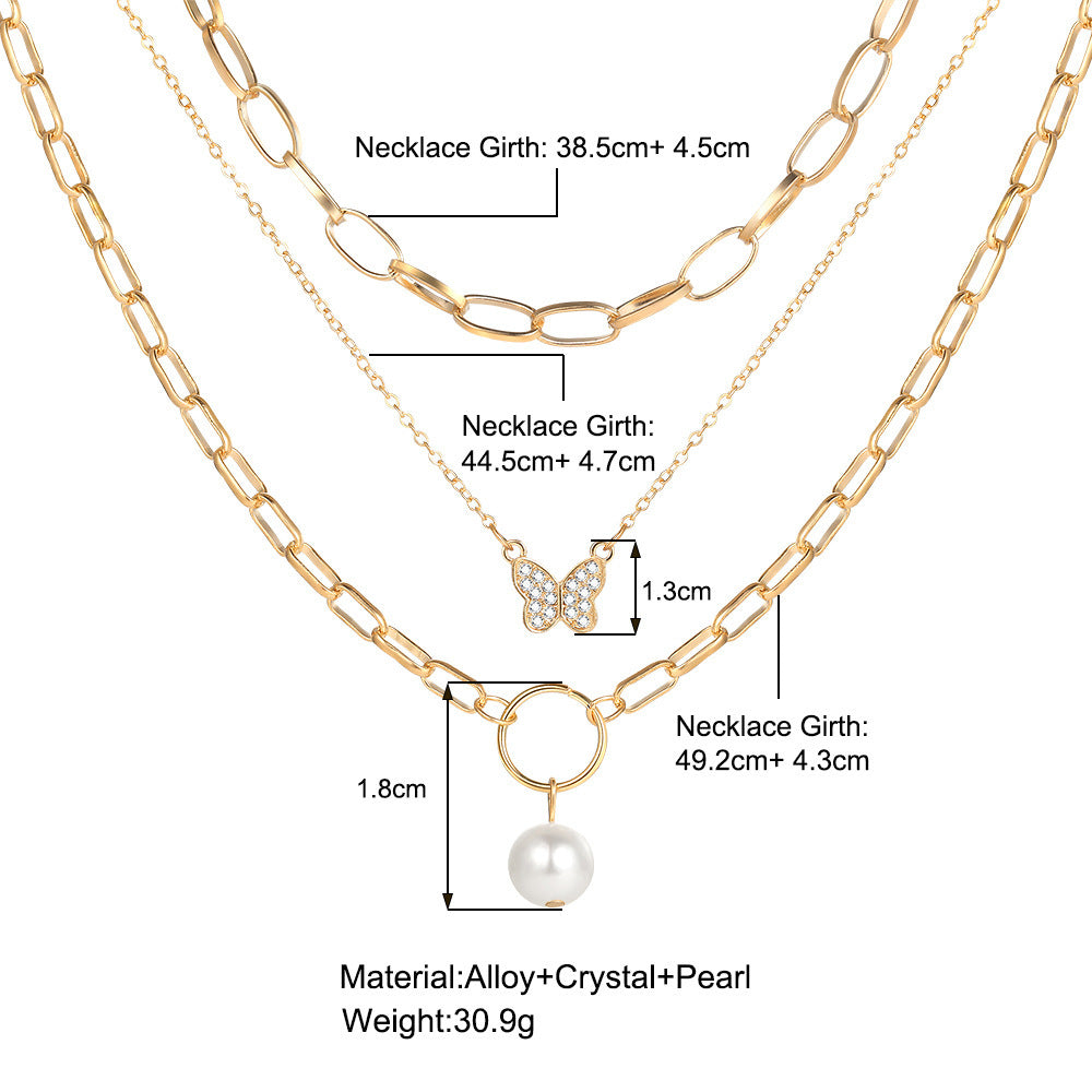 Chain Necklace Multi-layer Twin Necklace Women's Fashion