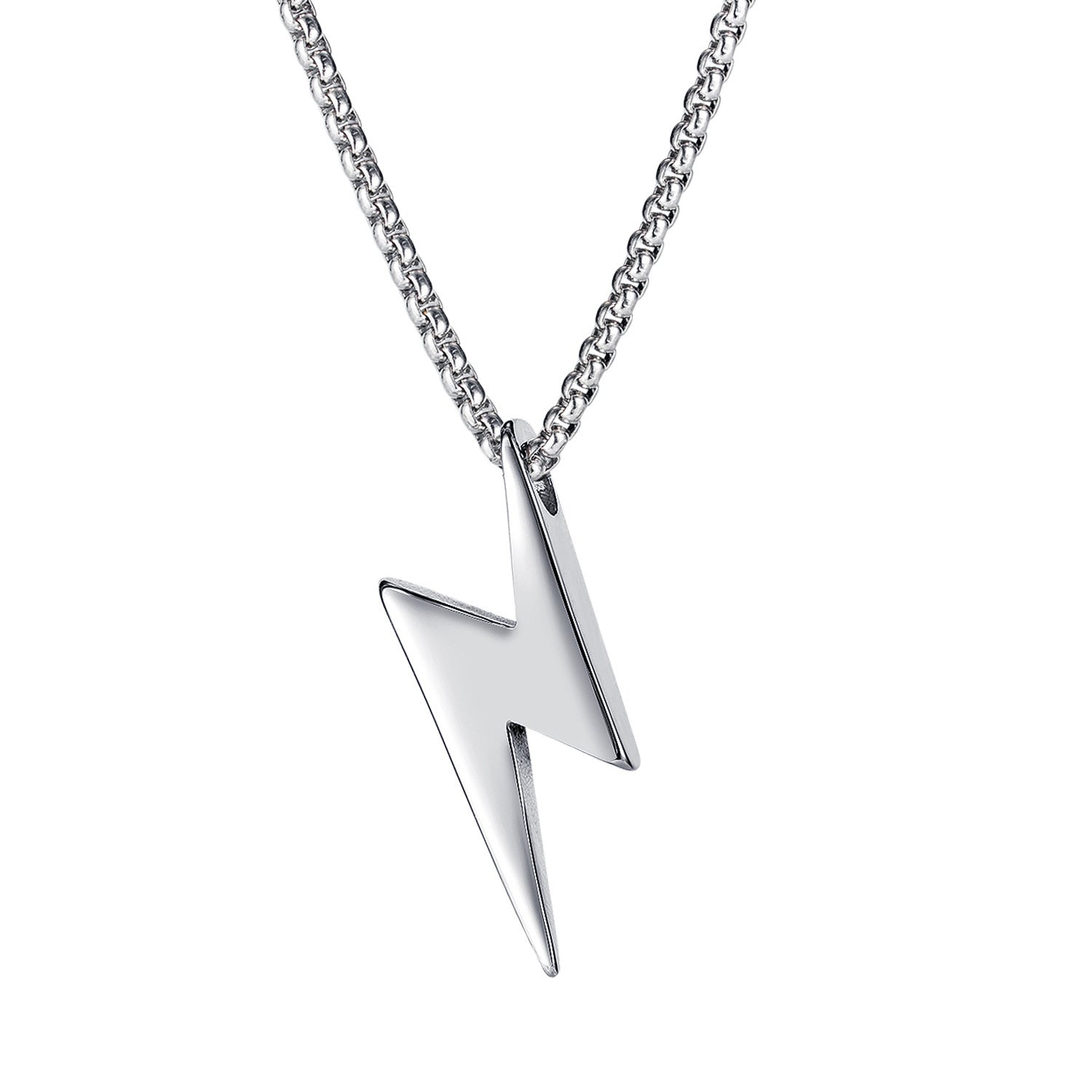 Lightning Titanium Steel Trendy Men's Necklace