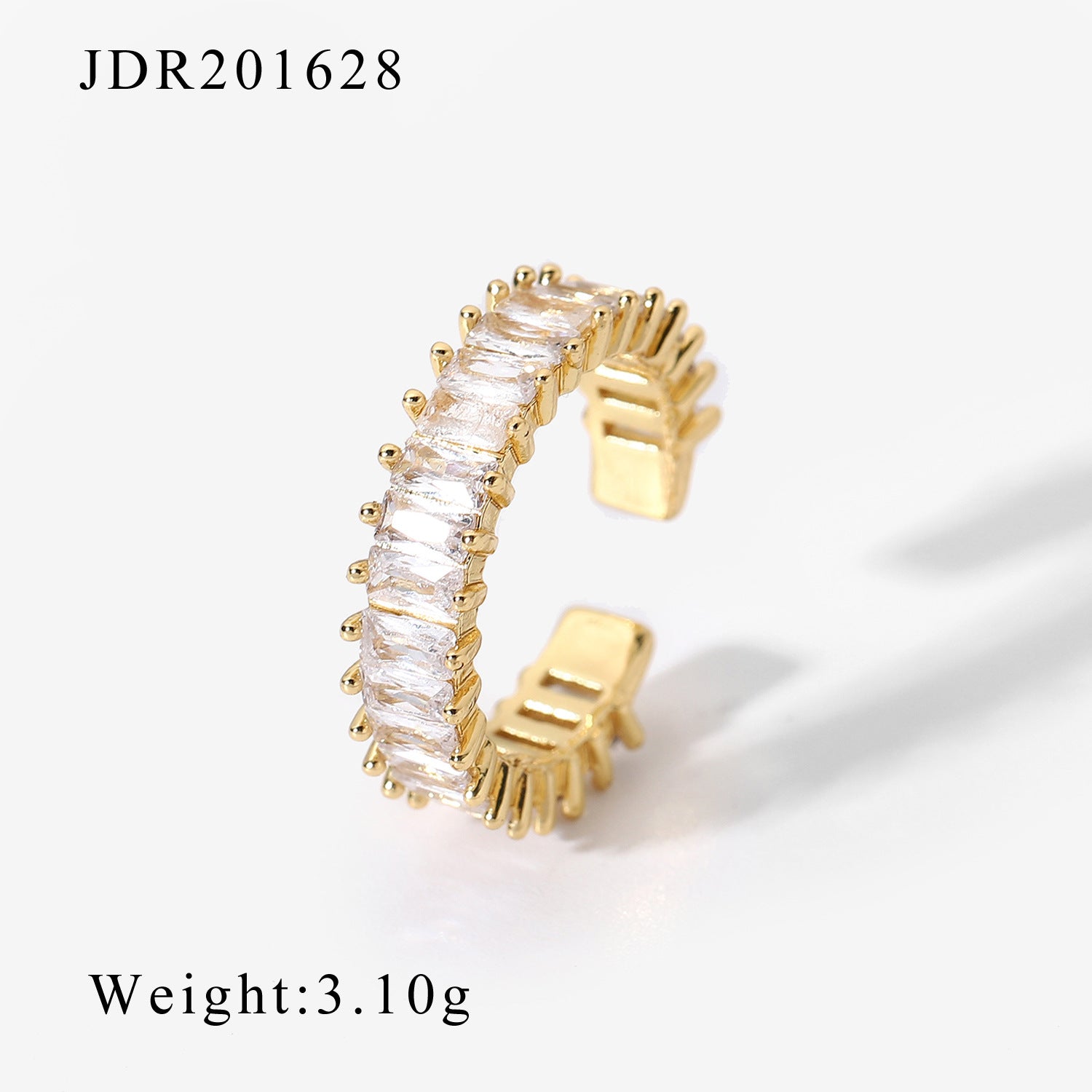 European And American INS Style Fashion Copper Zircon Ring