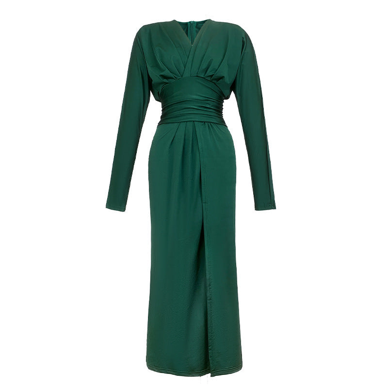 Women's High Waist Slit Long Dress