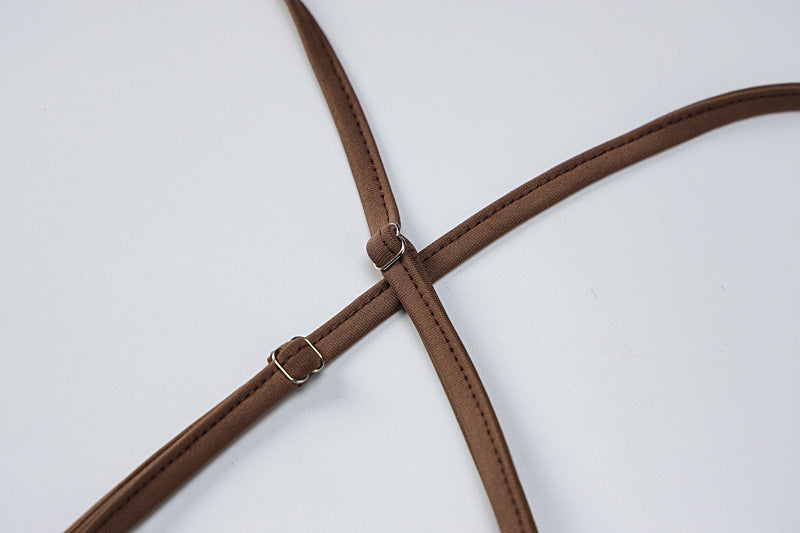 Spring Summer Fashion Sling Hollow Dress