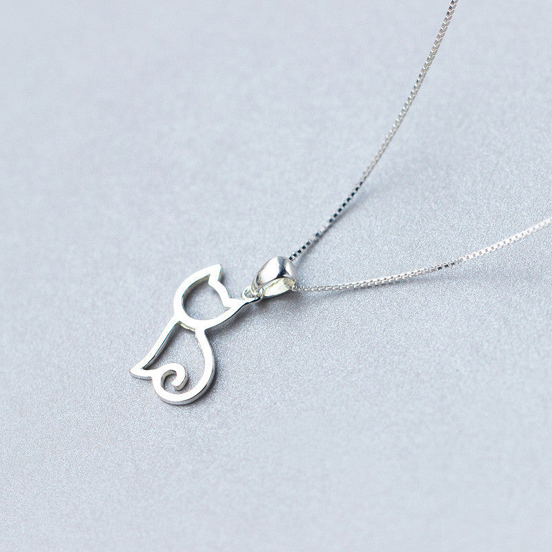 Korean sweet cat necklace simple necklace