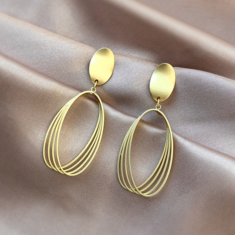Earrings Stud Earrings Personality Tassel Wild Long Silver Pin Earrings