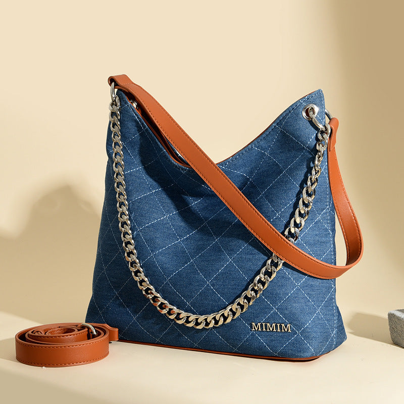 Chain Shopping Large Capacity One Shoulder Tote Bag