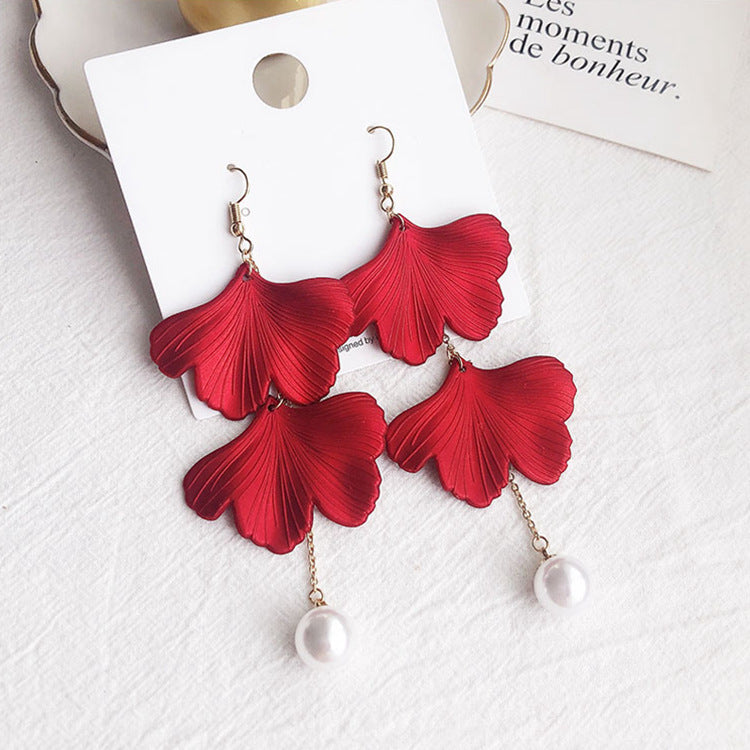 Earrings Stud Earrings Personality Tassel Wild Long Silver Pin Earrings