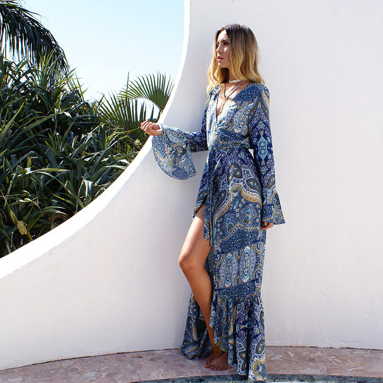 Bohemian Dress With Beach Cover Ups