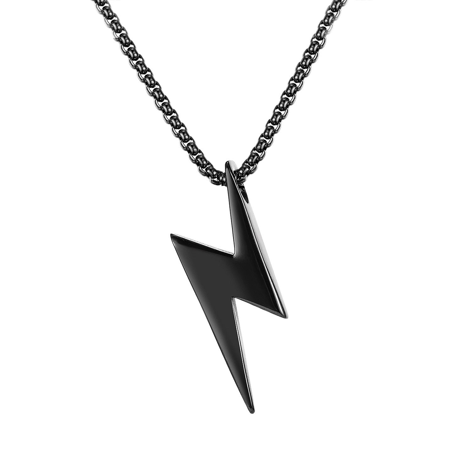 Lightning Titanium Steel Trendy Men's Necklace
