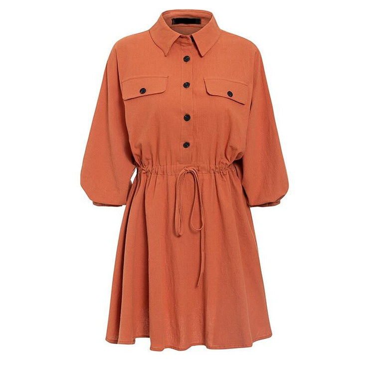 Cotton and linen dress