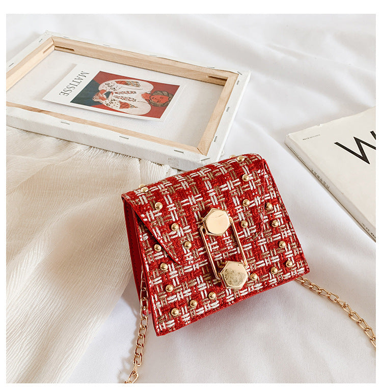 Woolen crossbody bag
