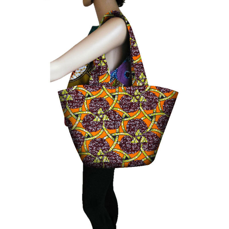 Batik print handbag