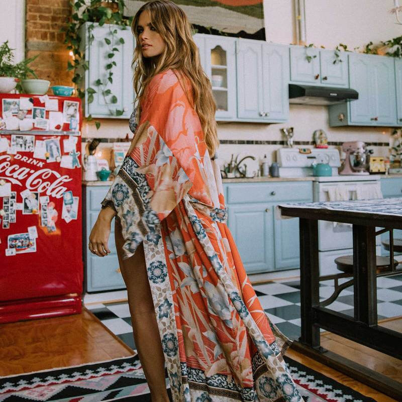 Sexy Loose Cardigan Holiday Sun Protection Shirt Dress