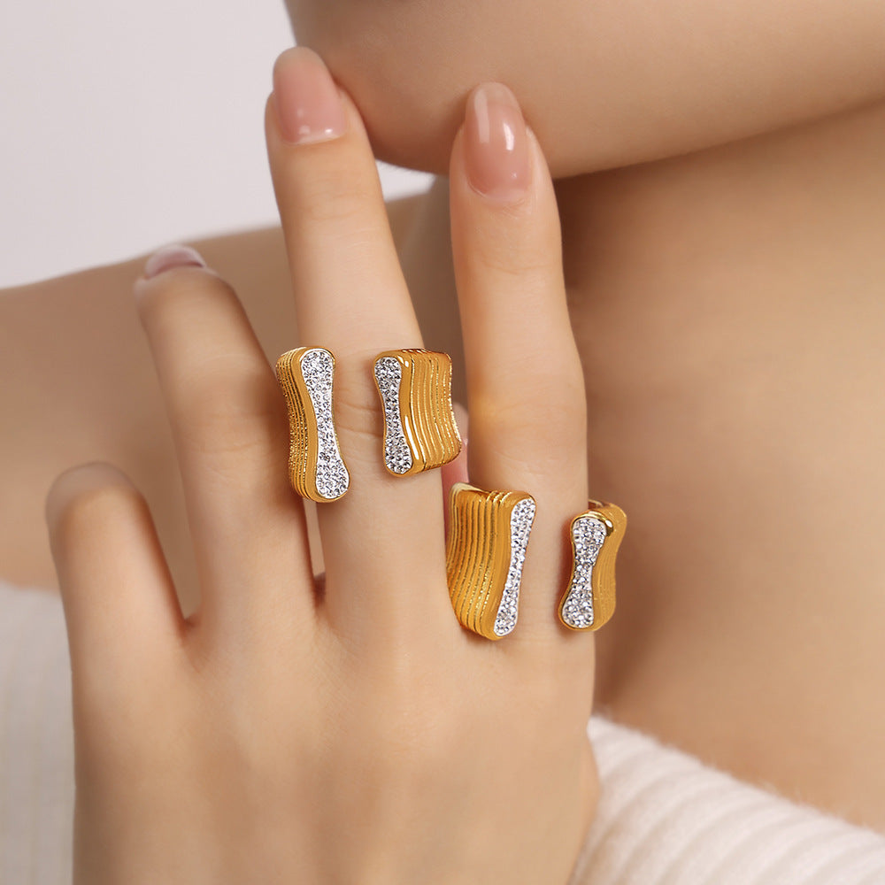 French Personality Shell Texture Ring