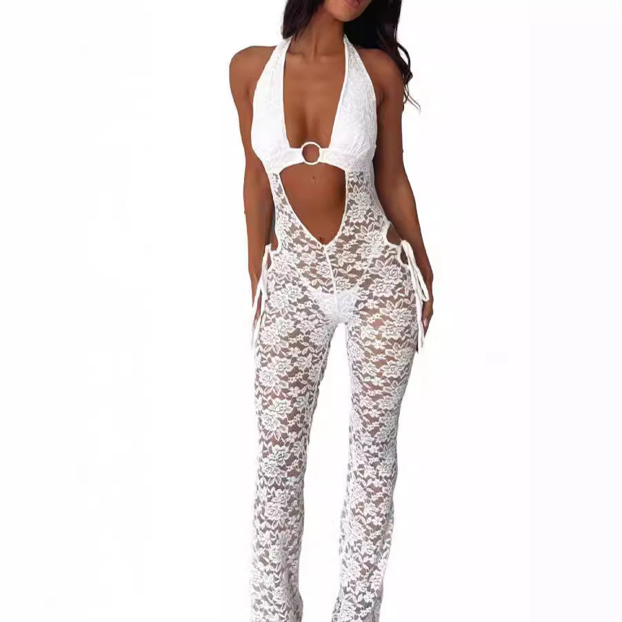 Halter New Women's Micro-pull One-piece Trousers