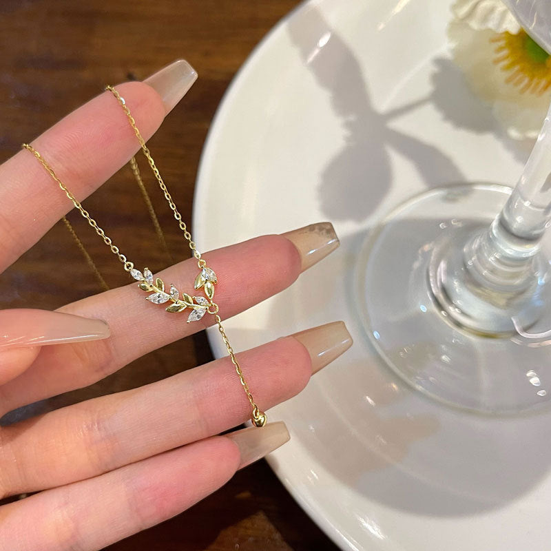 Women's Sterling Silver Necklace Light Luxury Minority High-grade Clavicle