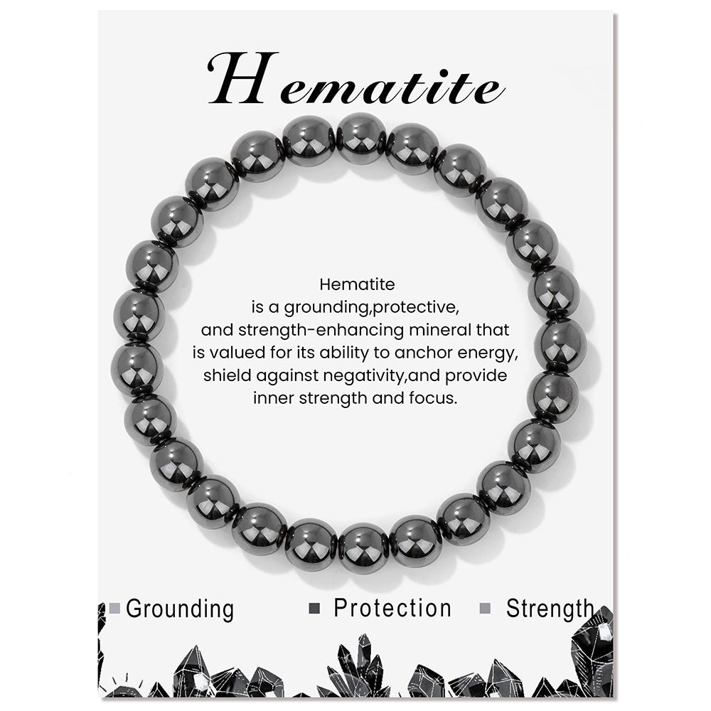 Simple And Natural Stone Handmade Elastic String Bracelet