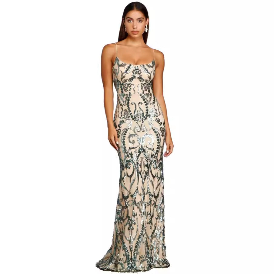 Fashion Personality Sequin Female Sequins Dress