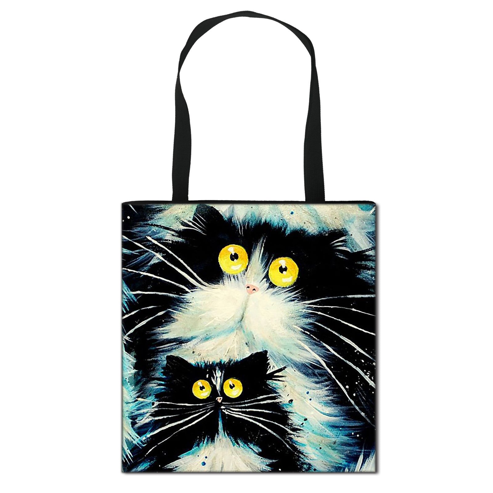 Foldable Cartoon Print Student Bag Tote Bag