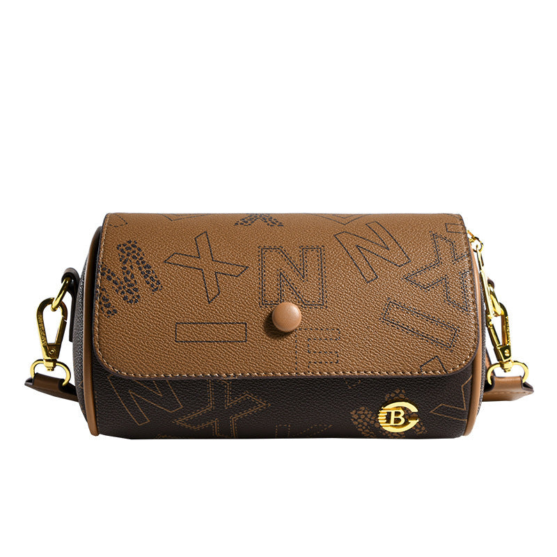 Retro Printed Double-sided Small Women's Fashion All-match Shoulder Messenger Bag