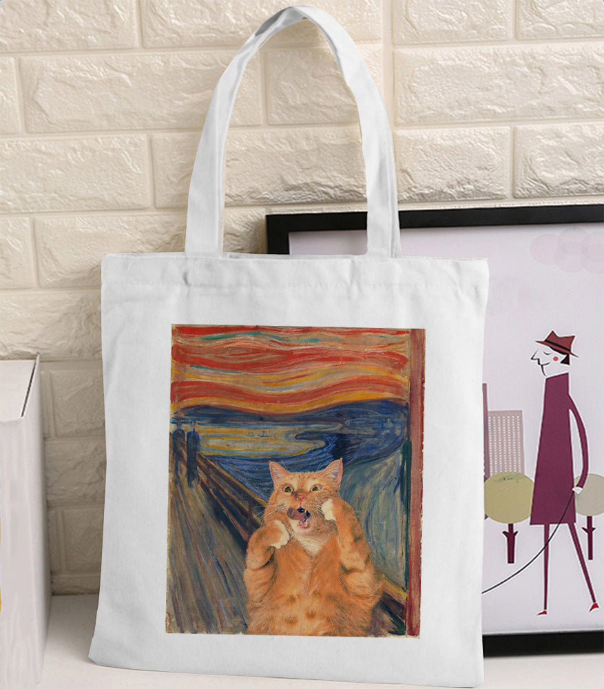 Van Gogh Oil Painting Retro Print Canvas Bag