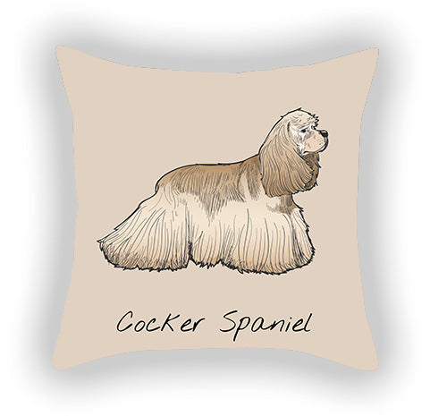 Cotton And Linen Printed Pillow Cover Short Plush Household Products