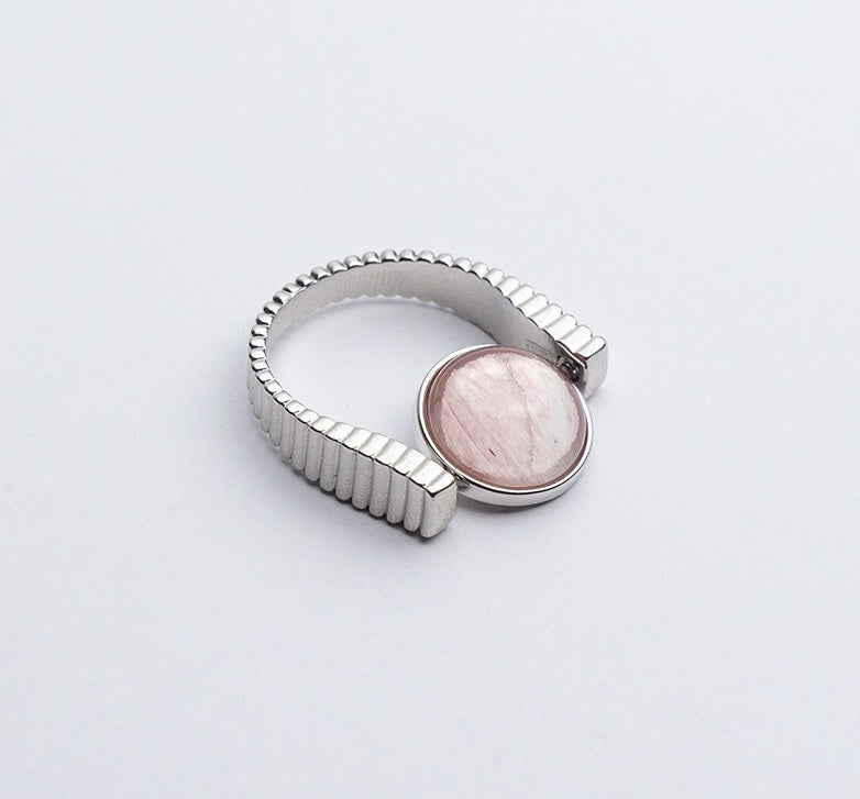 Original Fidget Spinner Rings Natural Stone Rings Replaceable Spinners For Anxiety And Stress Relief Jewelry Gifts