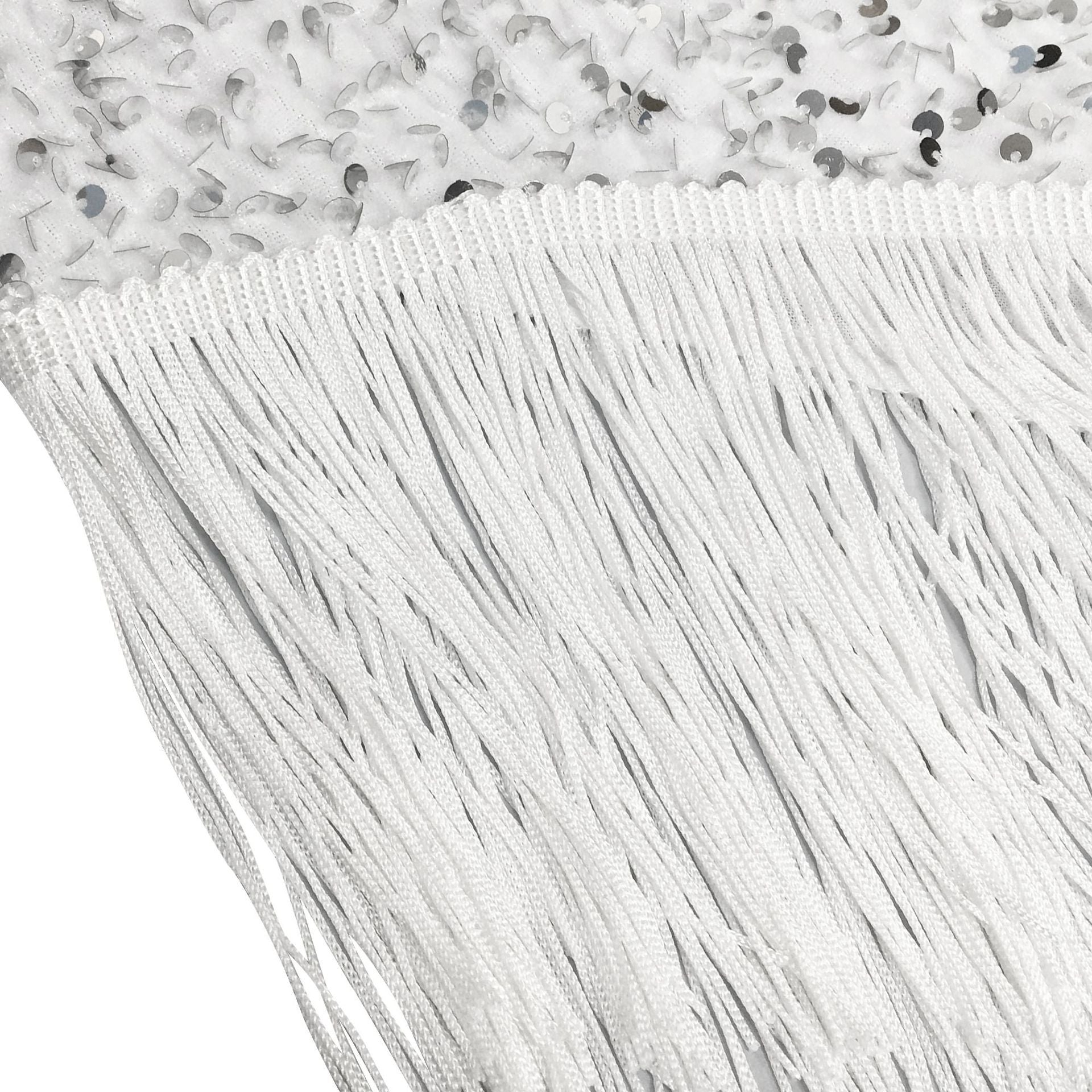 Sequins Diagonal Collar One Shoulder Irregular Slit Tassel Maxi Dress