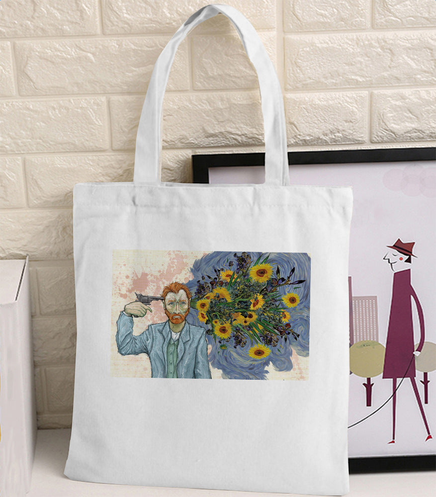 Van Gogh Oil Painting Retro Print Canvas Bag
