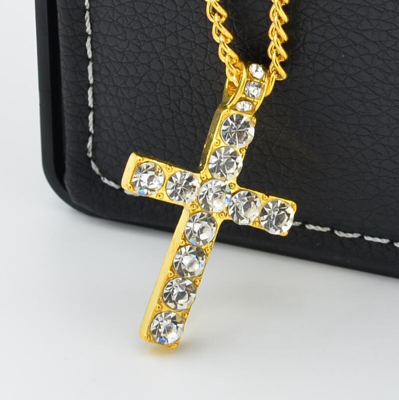 Hip Hop Men's Classic Cross Pendant Necklace Personality