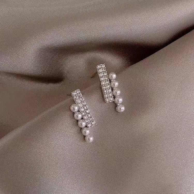 Earrings Stud Earrings Personality Tassel Wild Long Silver Pin Earrings