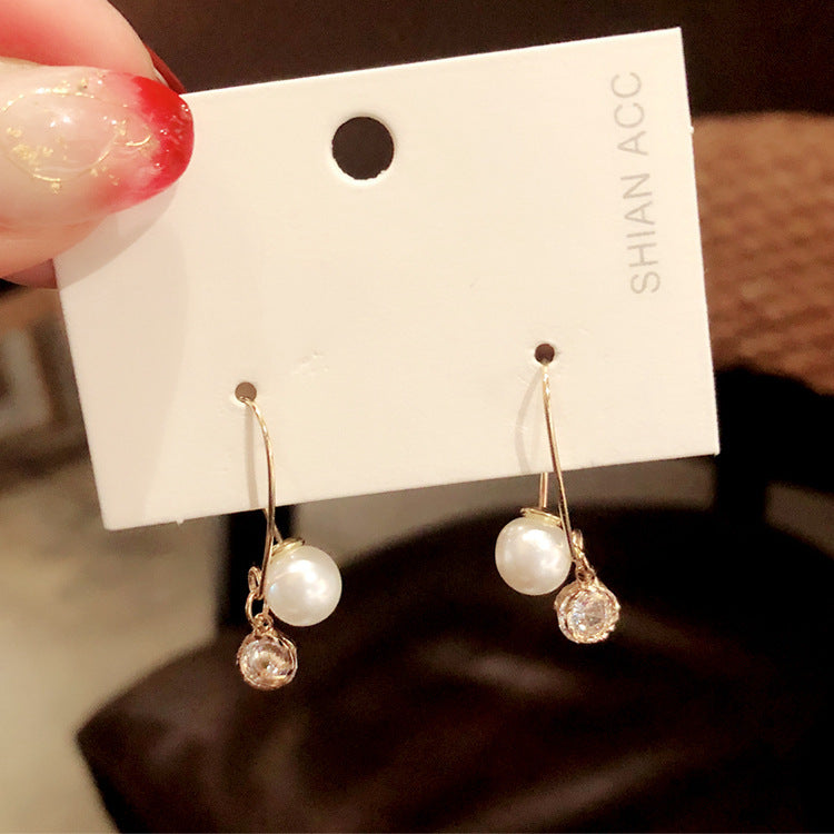Earrings Stud Earrings Personality Tassel Wild Long Silver Pin Earrings