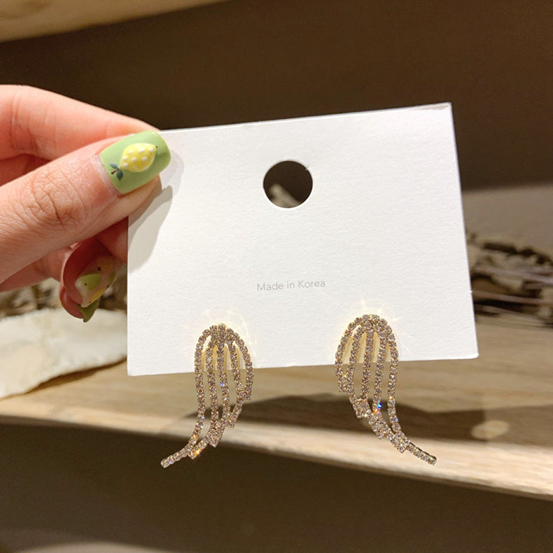 Earrings Stud Earrings Personality Tassel Wild Long Silver Pin Earrings