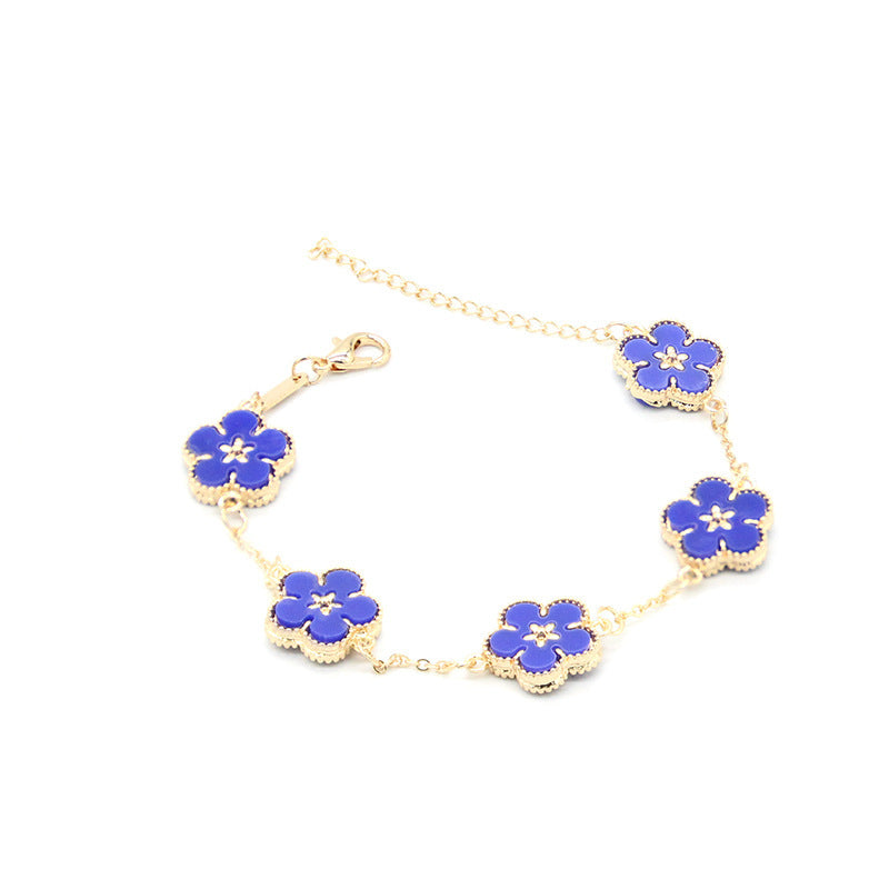 Double Sided Multi-flowers Plum Blossom Bracelet