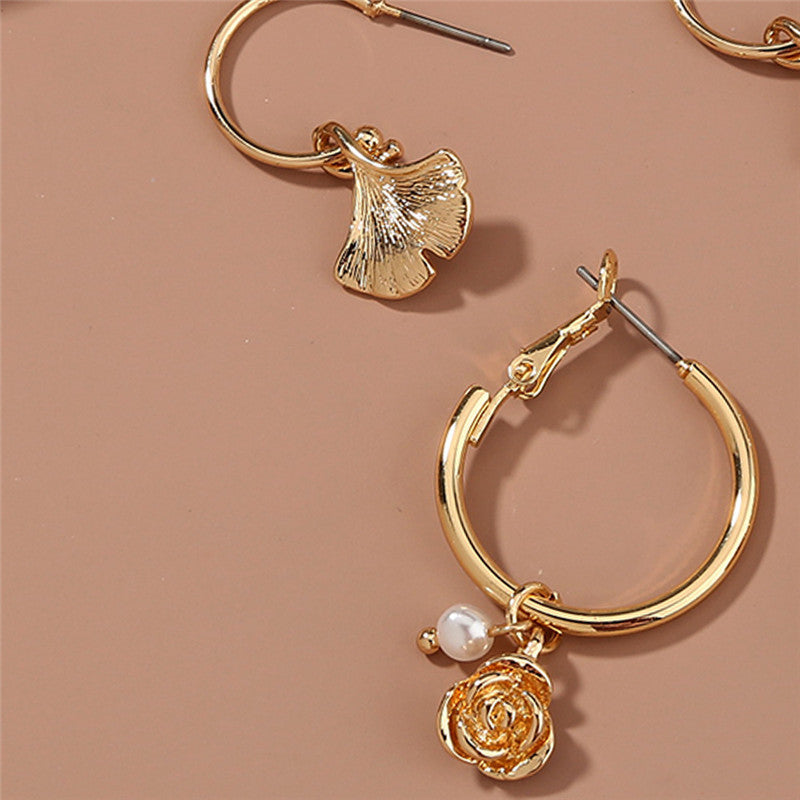 Butterfly Earrings Maple Leaf Flower Earrings