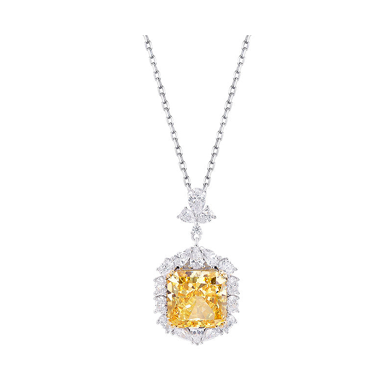 Women's Light Luxury 925 Sterling Silver Moissanite Diamond Necklace