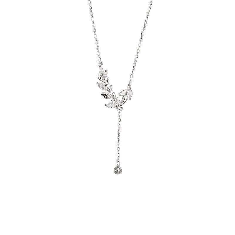 Women's Sterling Silver Necklace Light Luxury Minority High-grade Clavicle